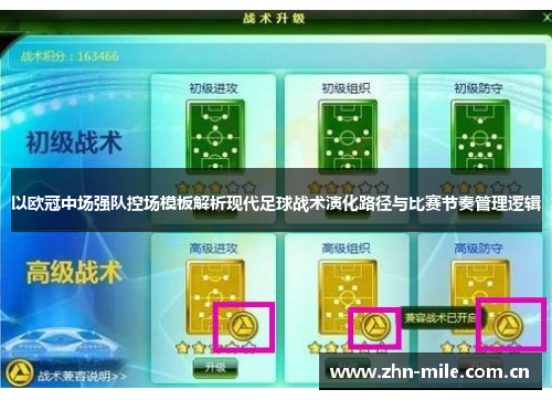 以欧冠中场强队控场模板解析现代足球战术演化路径与比赛节奏管理逻辑 以欧冠中场强队控场模板解析现代足球战术演化路径与比赛节奏管理逻辑